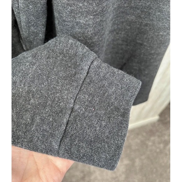 Men's VTG Polo Ralph Lauren Pullover Quarter Zip Button Size XL Charcoal Gray - Picture 4 of 9